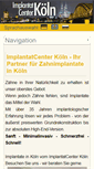 Mobile Screenshot of implantatcenterkoeln.de
